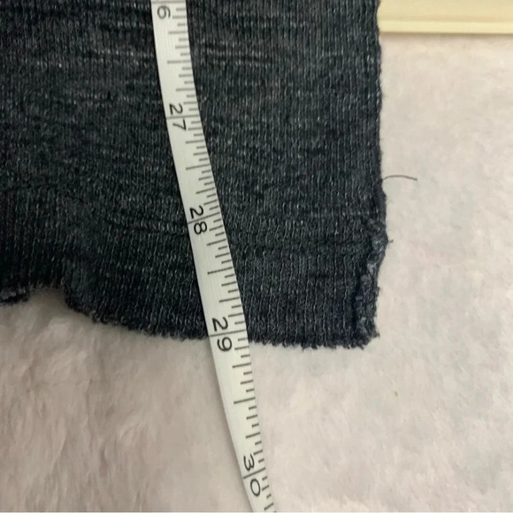 We The Free dark gray slit back cowl neck sweater size small would fit up - Picture 5 of 10